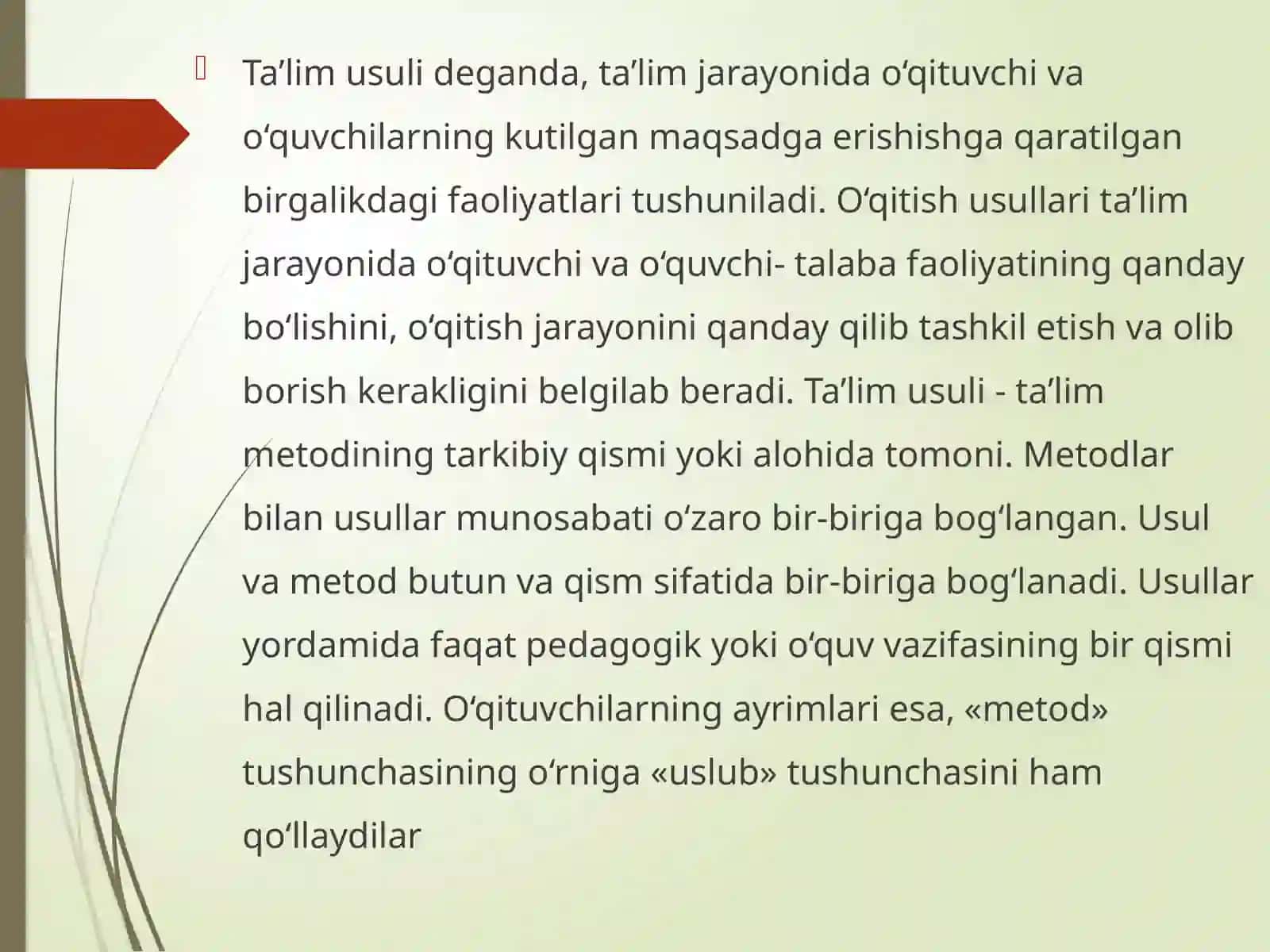 Ta’lim metodlari va vositalari 3