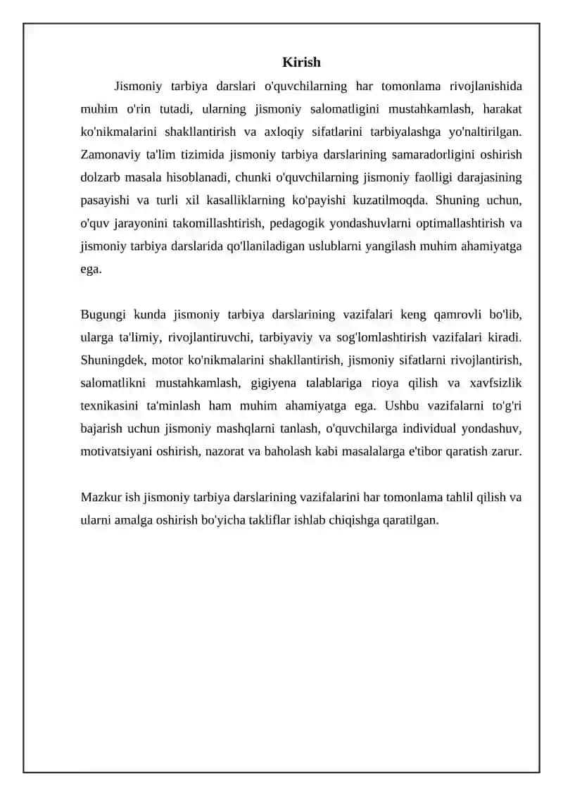 Jismoniy tarbiya darslarining vazifalari. 3