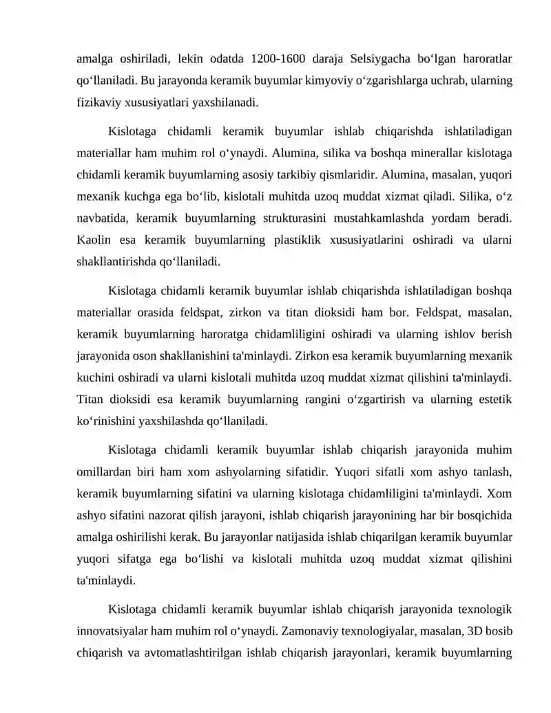 Kislotaga chidamli keramik buyumlar 3