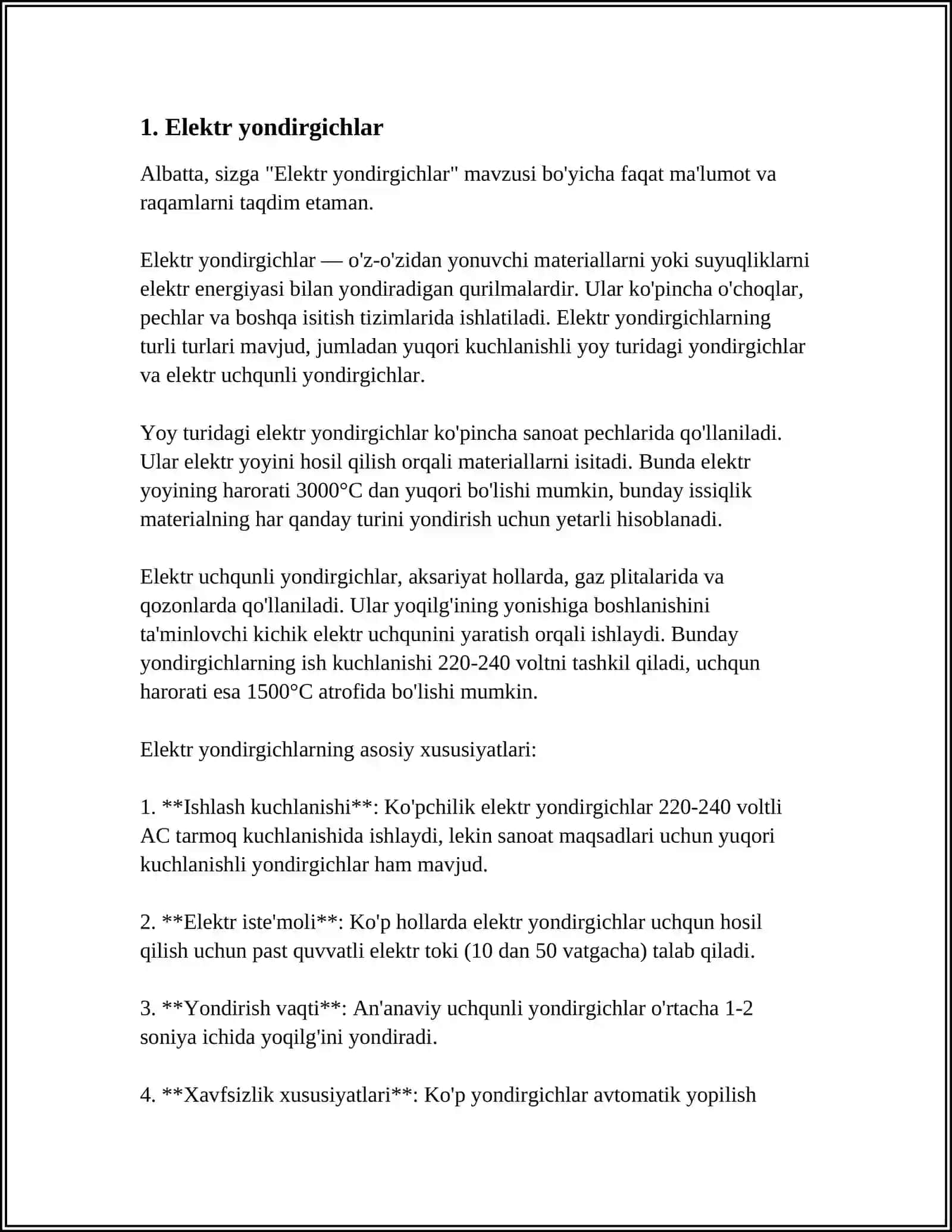 ELEKTROTERMIK QURILMALAR VA ULARNI TASNIFI 3