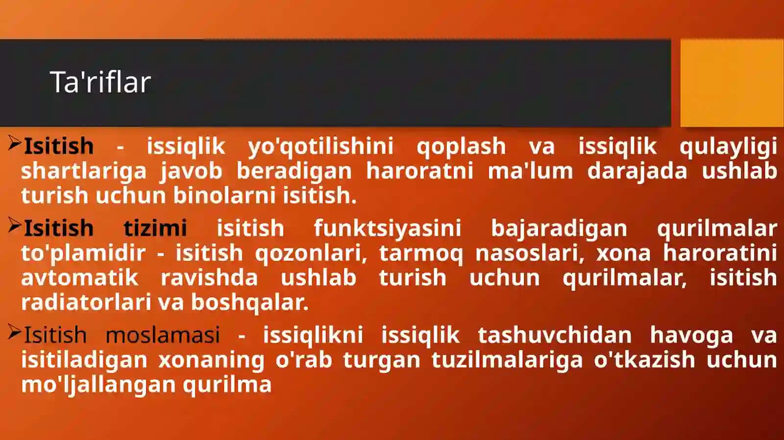 Isitish tizimlarining turlari 3