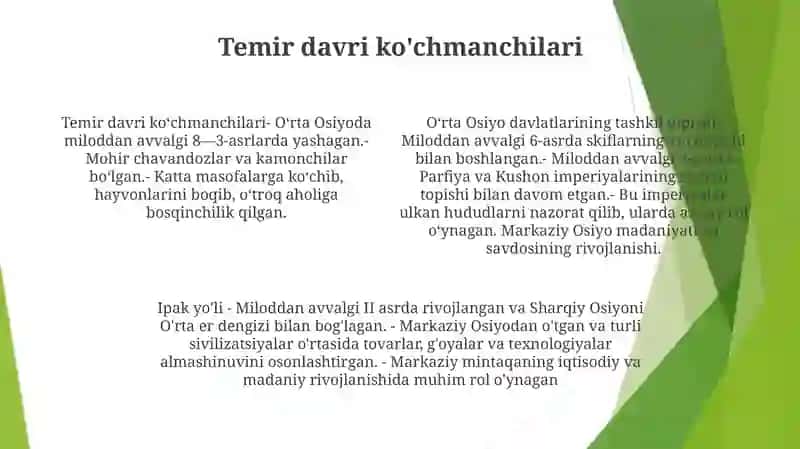 Markaziy Osiyo Davlatlarining Shaklanish Bosqichlari 3