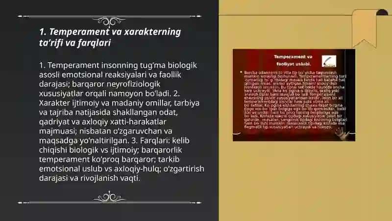 Temperament va xarakter 3