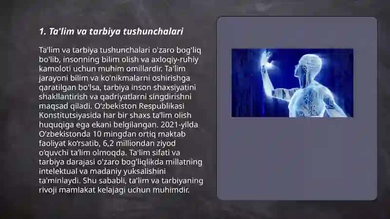 Ta'lim va tarbiya tushunchalari 3