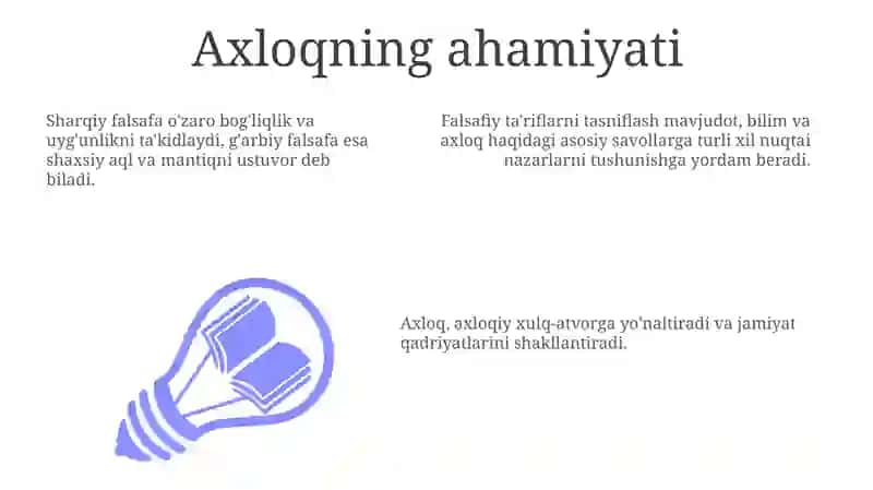Axloqning ahamiyati 3