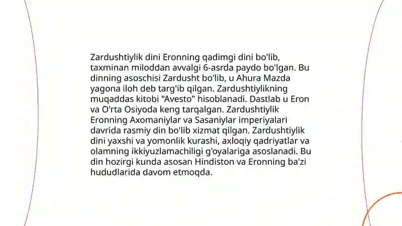 Zardushtiylikning iyarxeyasi 3