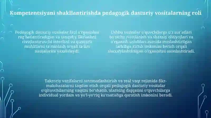 Pedagogik Dasturiy Vositalarning Nazariy Asoslari 3