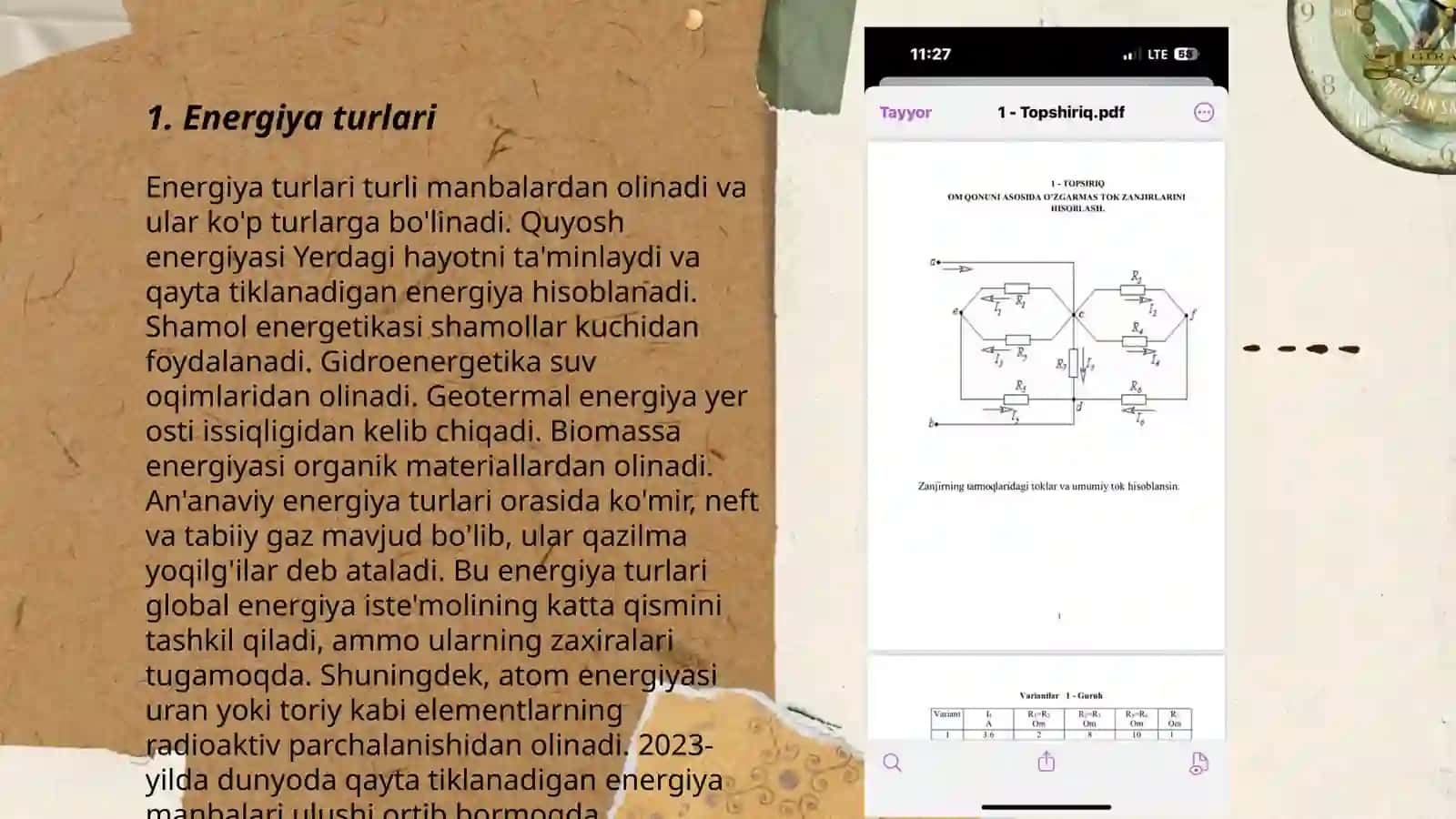 Energiyani aniqlash ifodasi va usullari 3