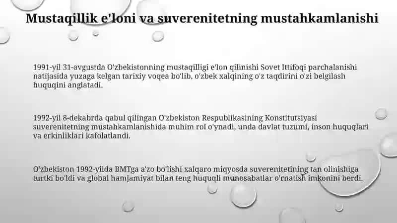 Oʻzbekistonning Oʻziga Xos Istiqboli va Taraqqiyot Yoʻli 3