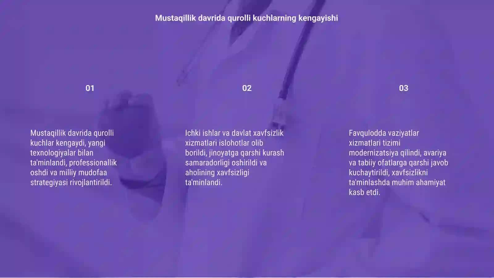 Mustaqillik davri qurolli kuchlarining kengayishi 3