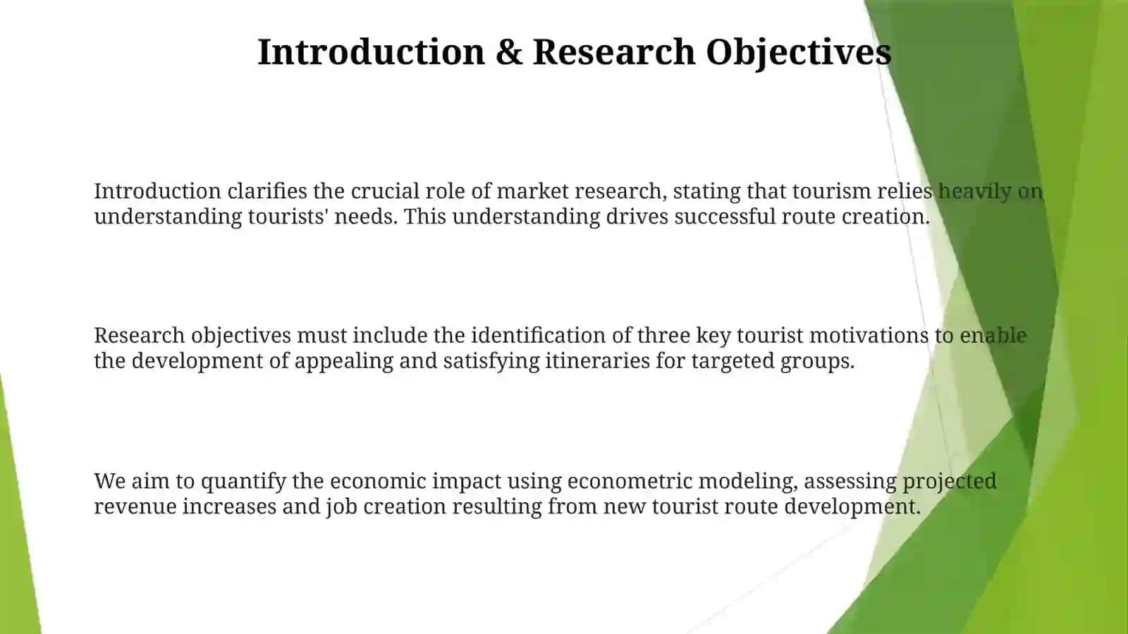 Marketing research for developing tourist routes 3