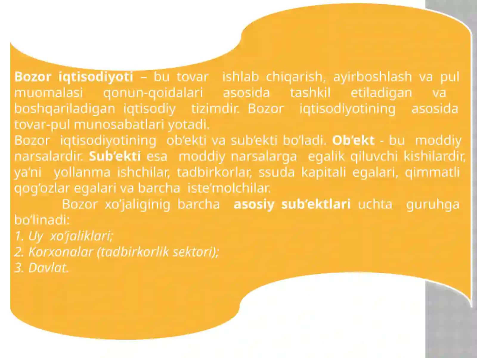 BOZOR IQTISODIYOTINING MAZMUNI 3