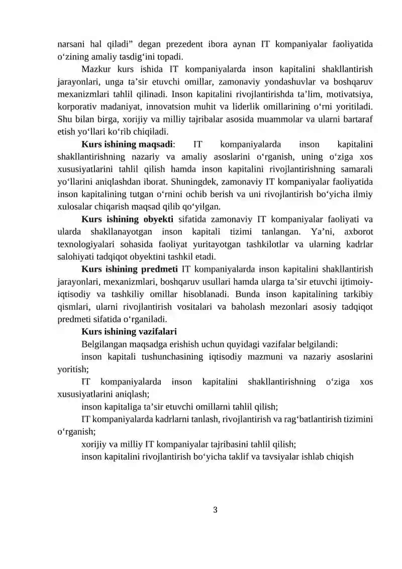 IT kompaniyalarda inson kapitalini shakllantirish xususiyatlari 3