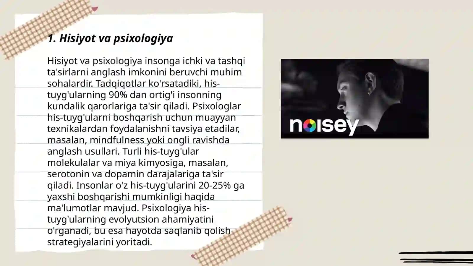 Hisiyot va psixologiya 3