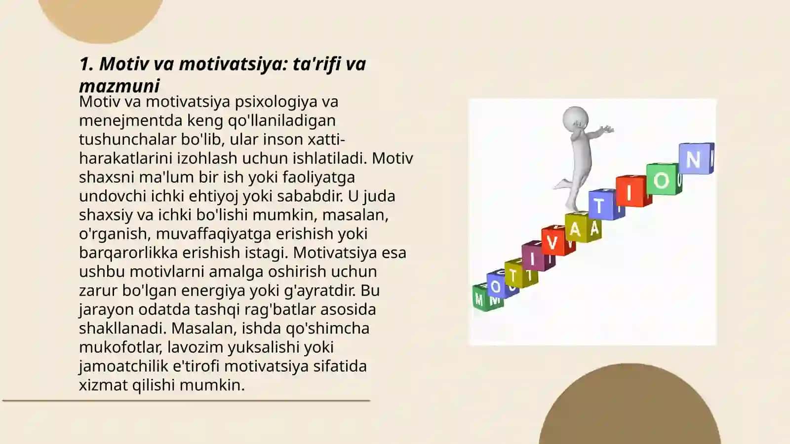 Motiv va motivatsiya 3
