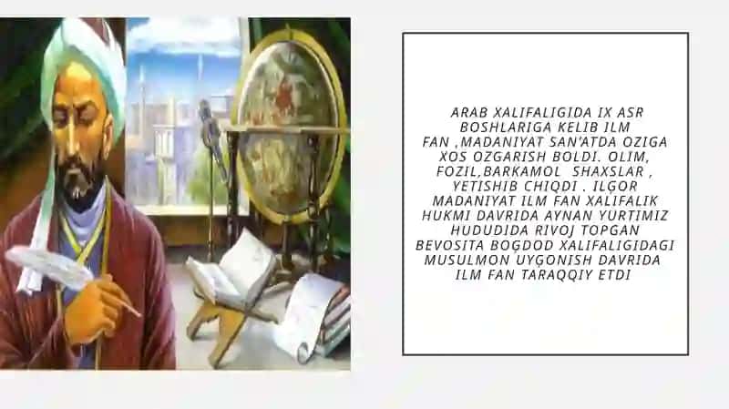 Islam Uygonish davrida Fan va Teknika 3