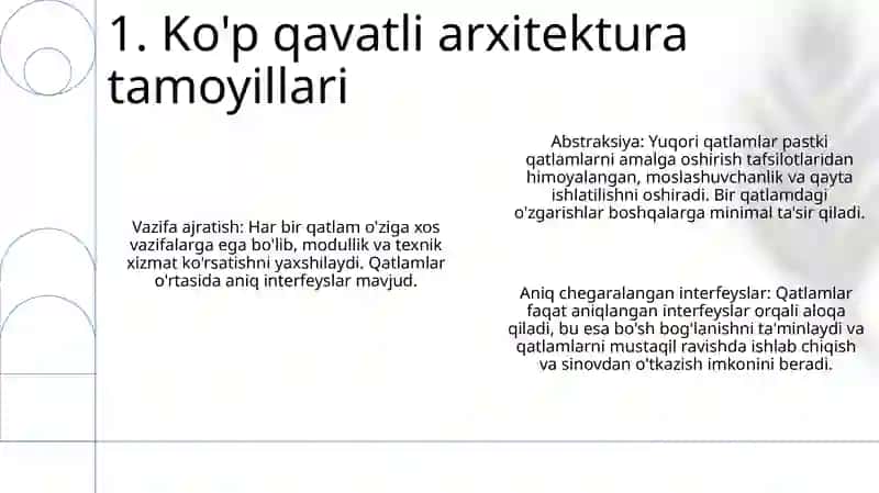 Qatlamli Arxitektura Asoslari 3