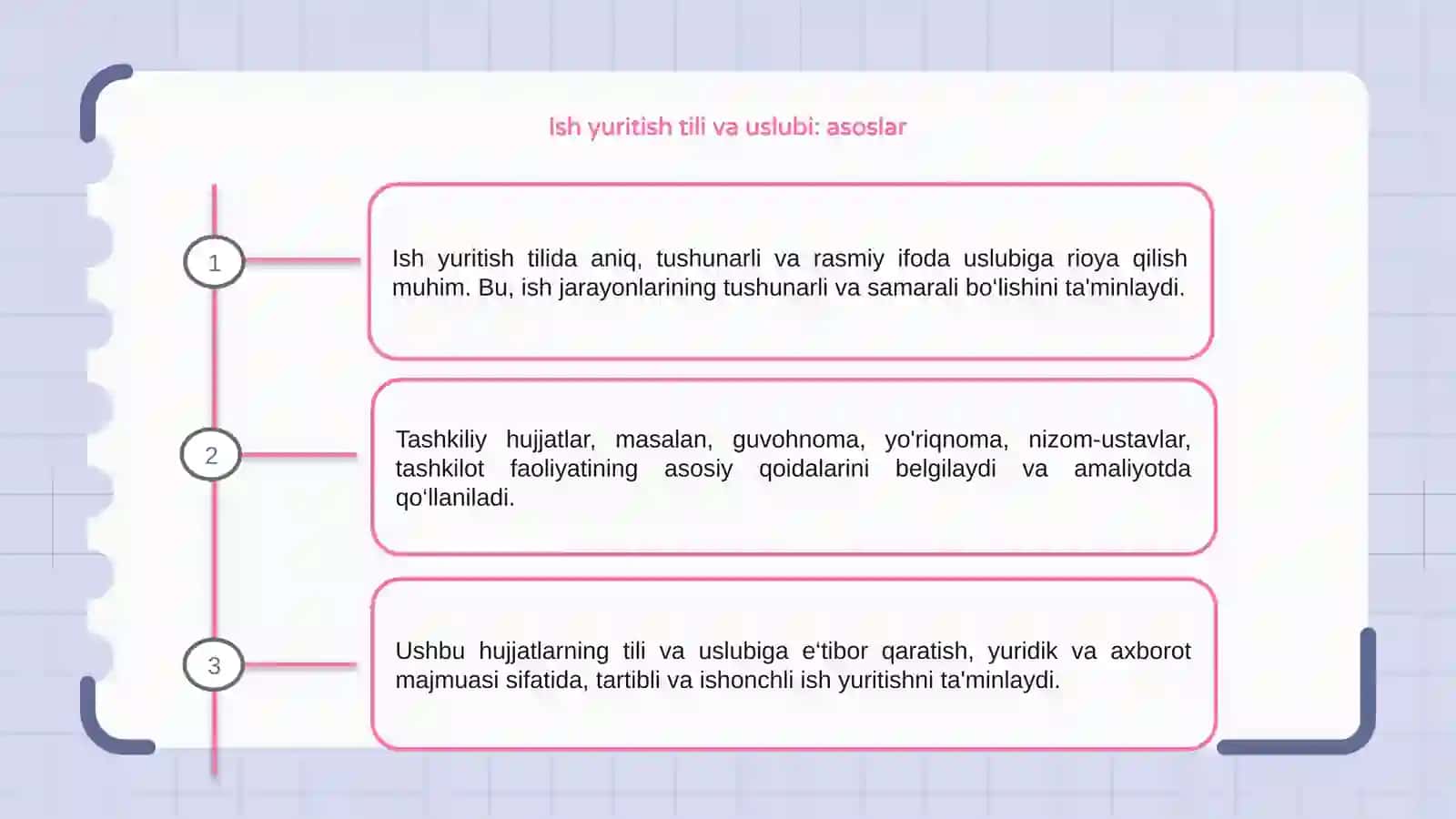 Ish yuritish tili va uslubi 3