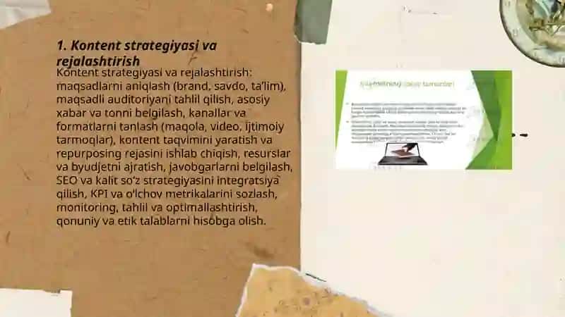 Kontent strategiyasi va rejalashtirish 3