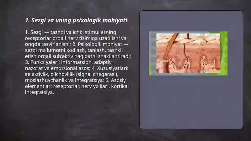 Psixologiya: sezgi va uning qonuniyatlari 3