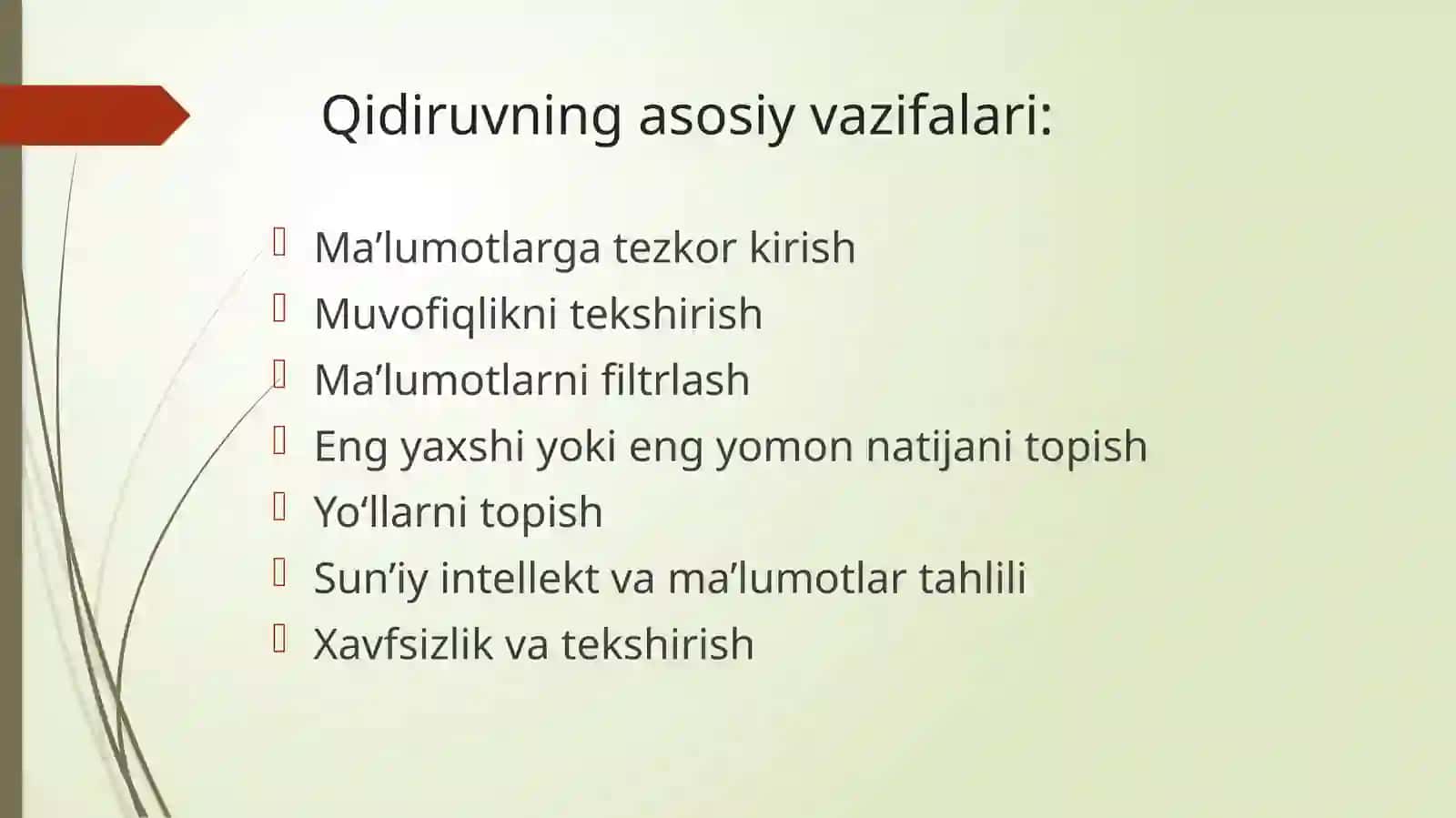 3-mavzu Ma’lumotlarni qidirish algoritmlari 3