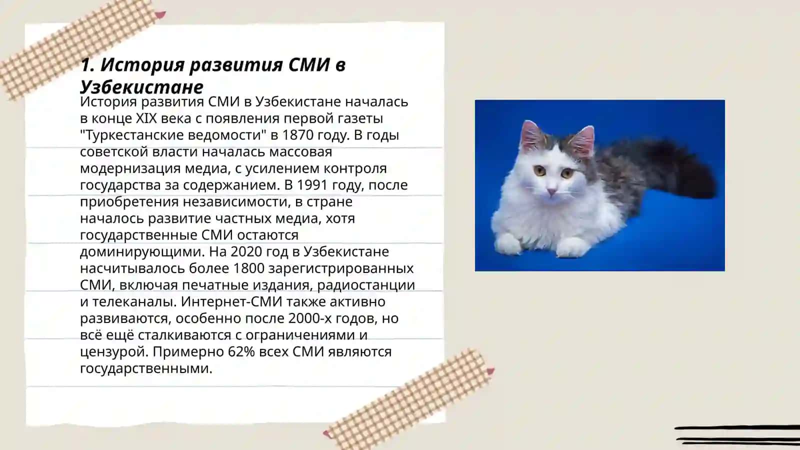 Деятельность средств массовой информации в республике Узбекистан 3