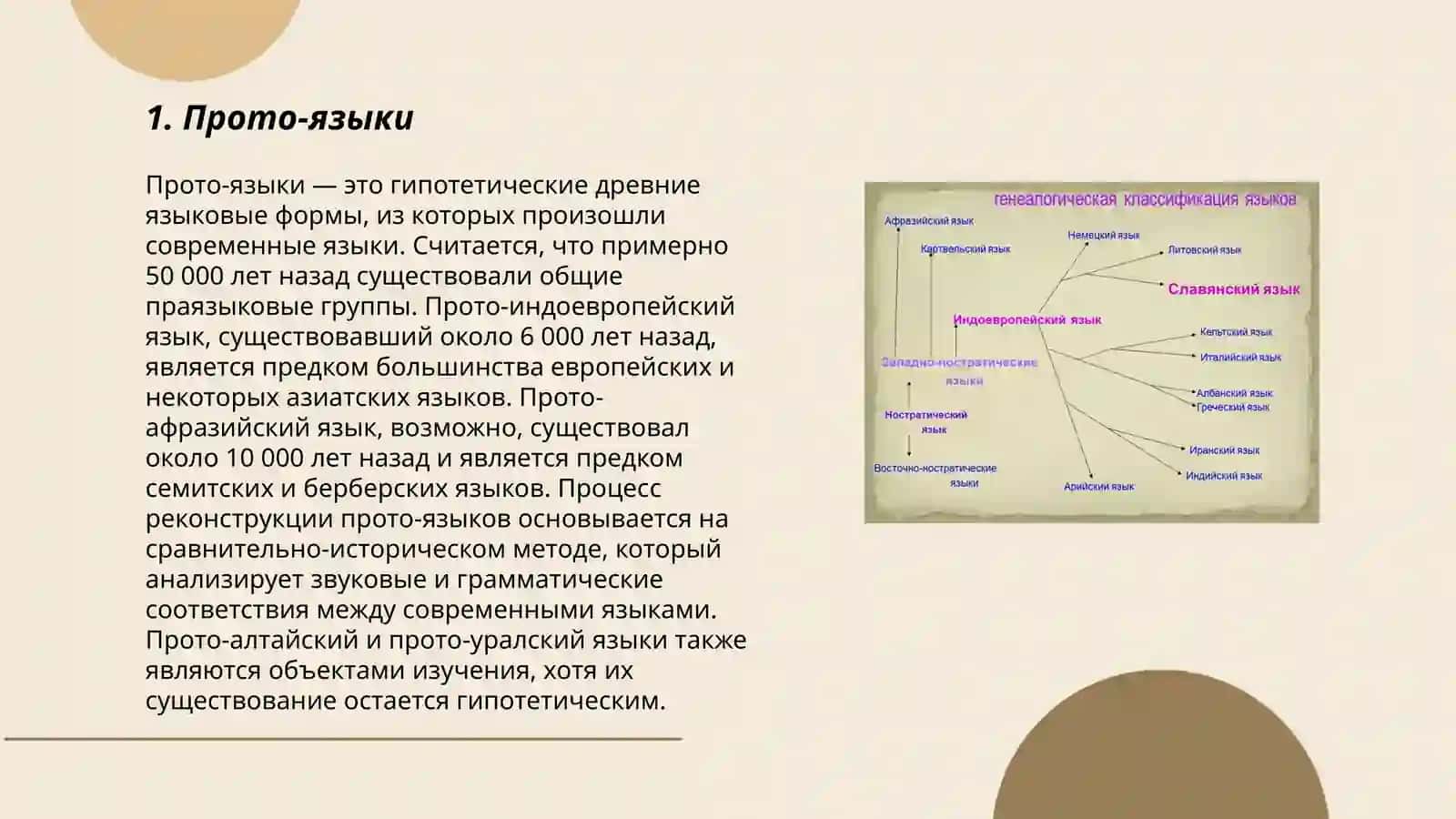 Генеологическая классификация языков 3