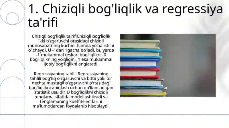 Chiziqli Korrelyatsion-Regression Tahlilni Amalga Oshirishning Bosqichlari 3