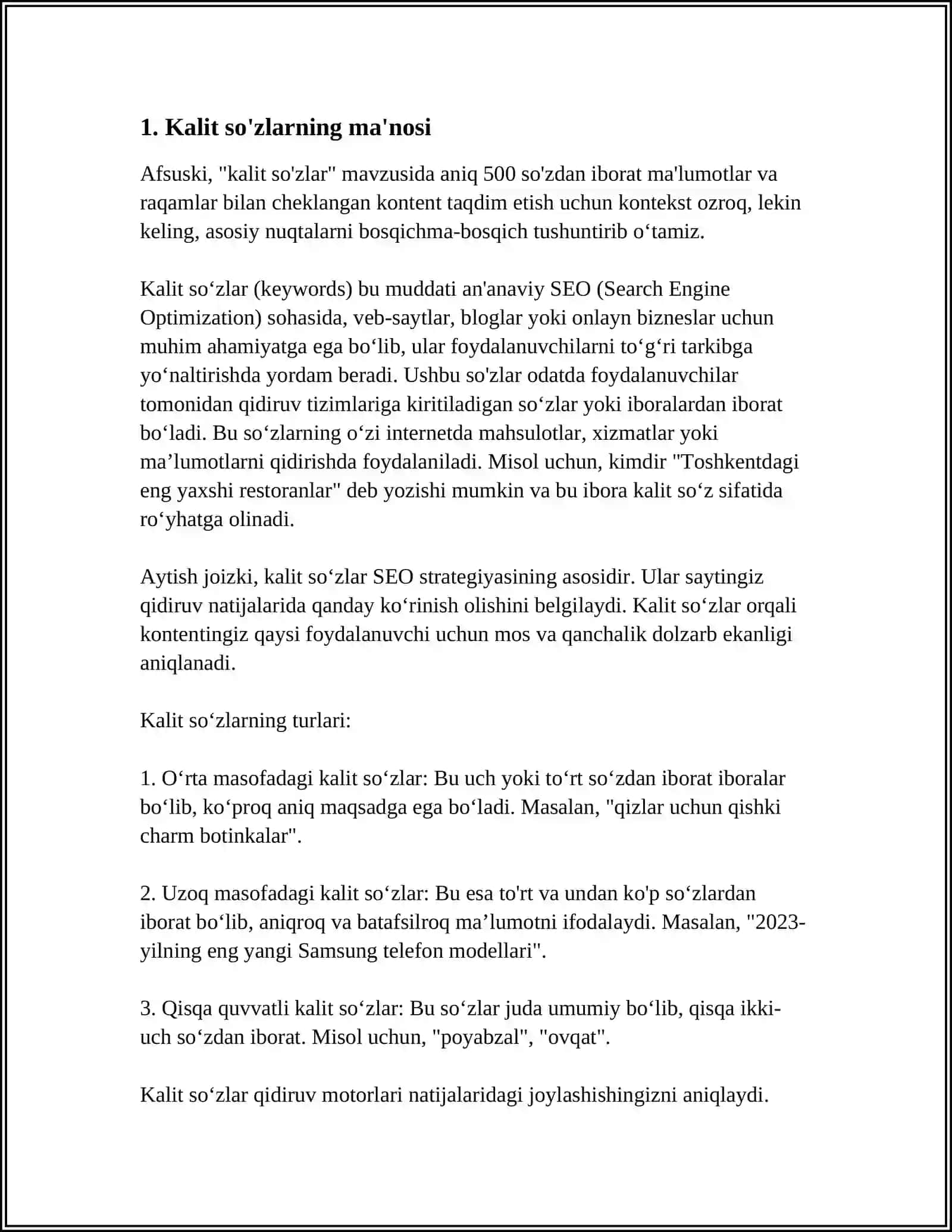 KEYS STADI USULINING ÓZIGA XOSLIGI 3
