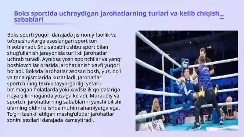 Boksda Jarohatlanish Va Uning Oldini Olish 3