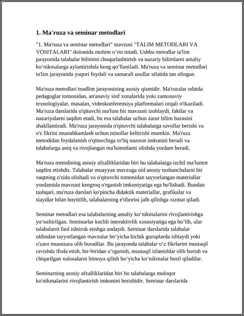 TALIM METODLARI VA VOSITALAEI 3