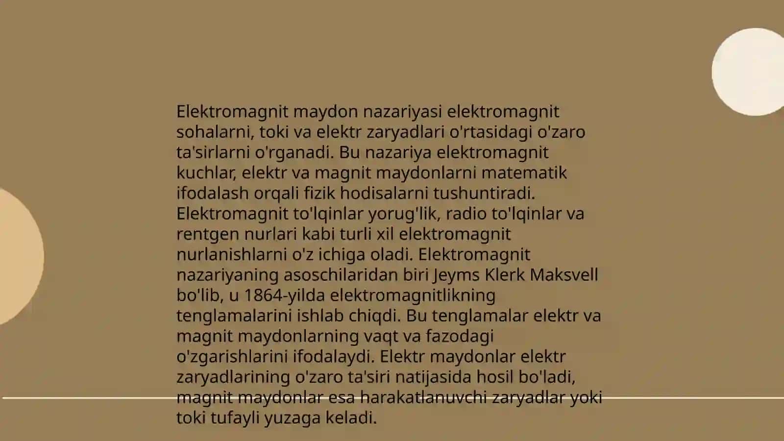 Elektromagnit maydon nazariyasi 3