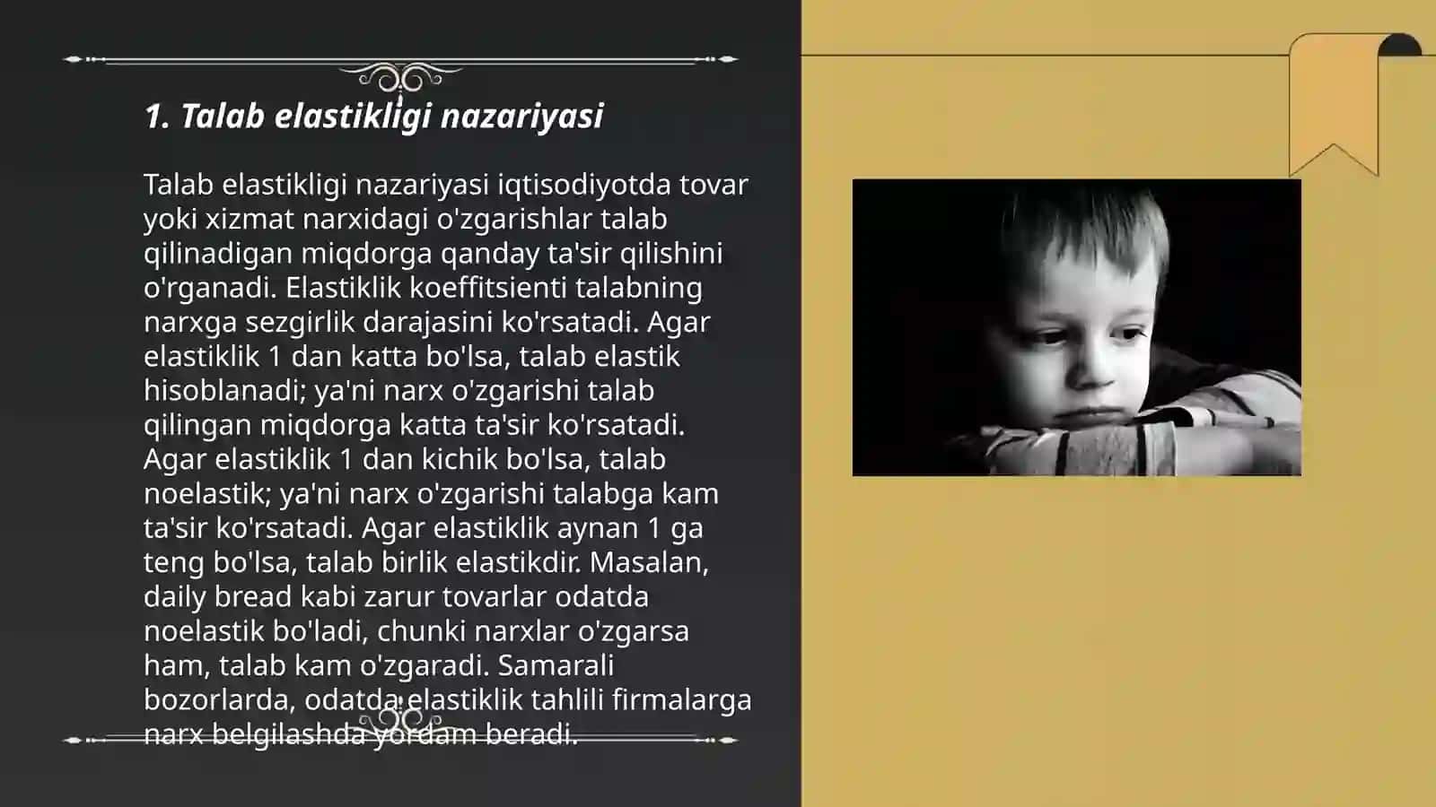 Talab va taklif elastikligi 3
