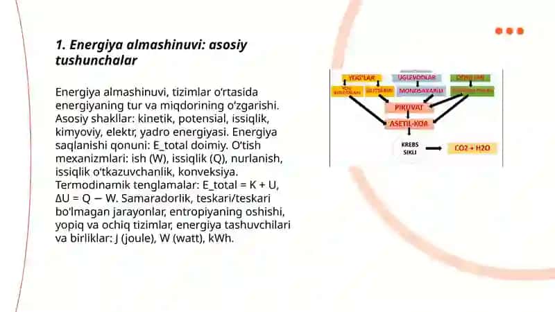 Energiya almashinuvi 3