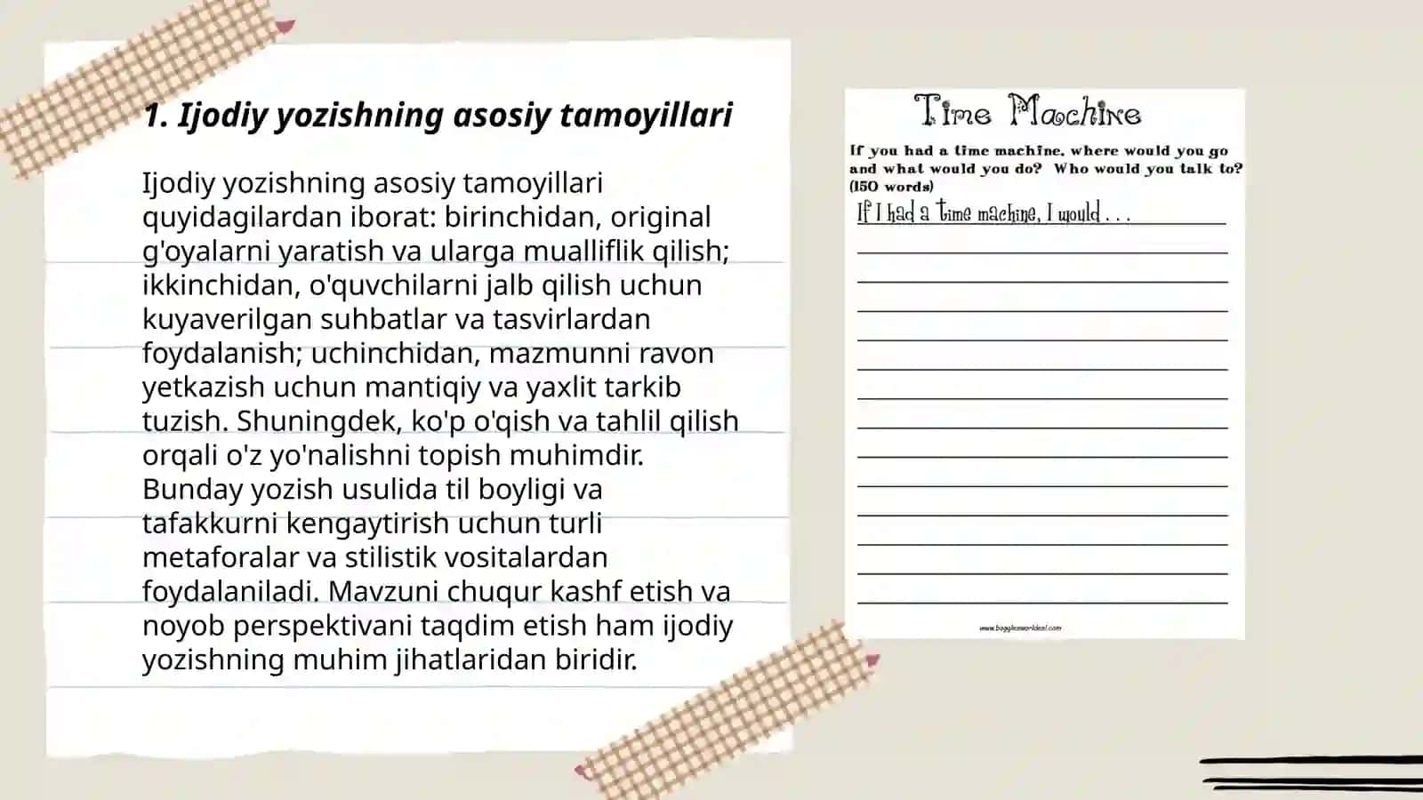 Ijodiy Yozishning Asosiy Tamoyillari 3