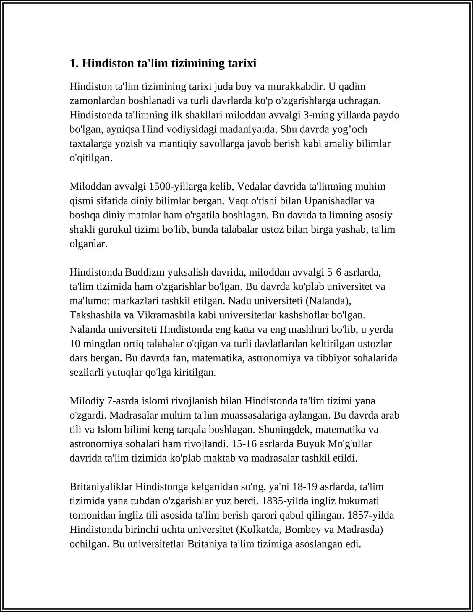HINDISTONI TALIM TIZIMI 3