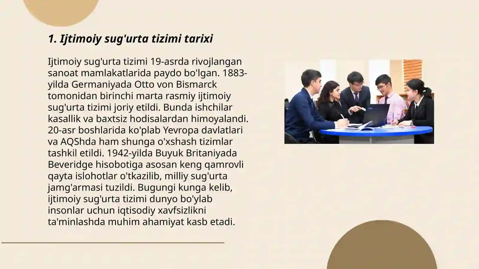 Ijtimoiy sug'urta tizimi tarixi 3