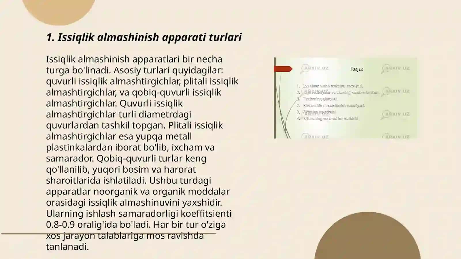 Issiqlik almashinish apparatlarini parametrlarini aniqlash 3