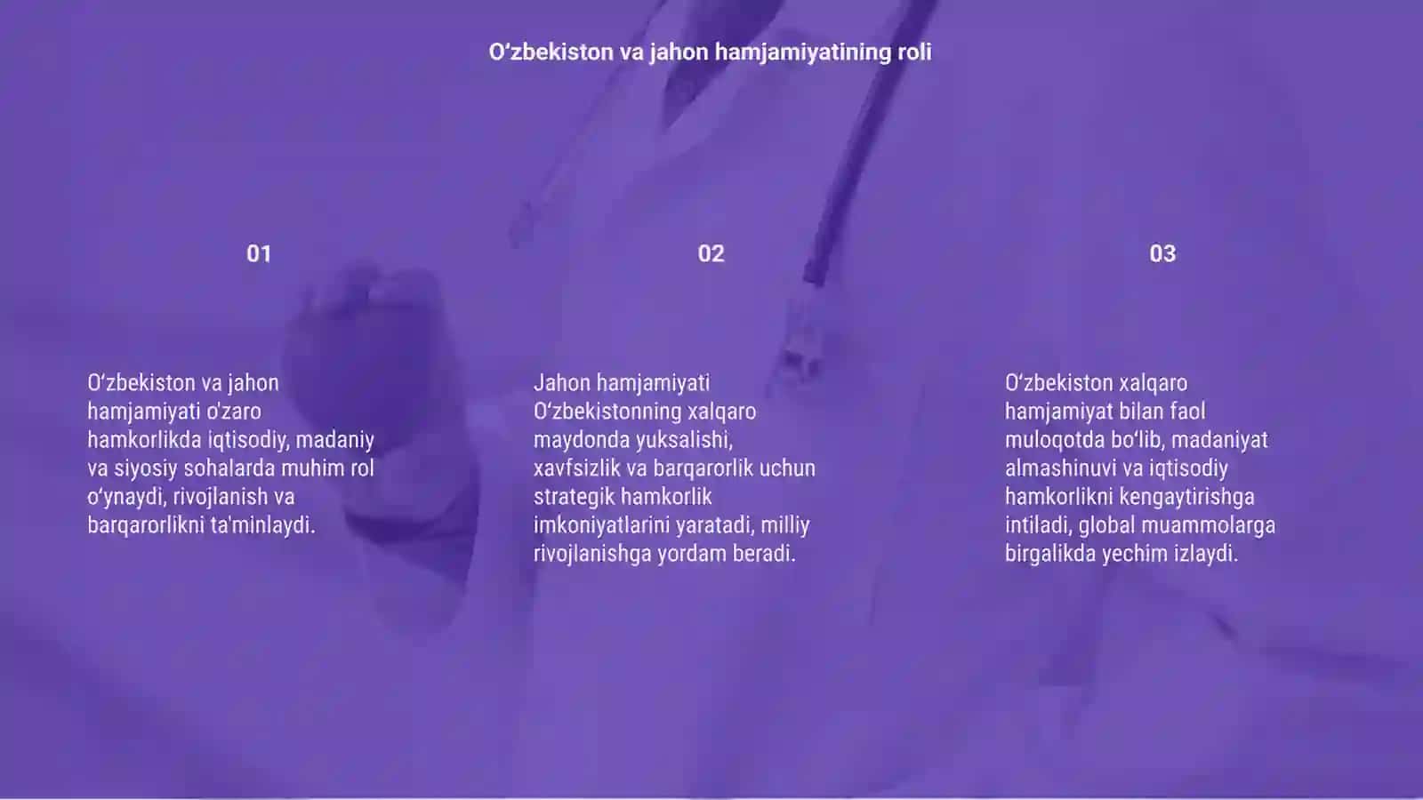 Oʻzbekiston va jahon hamjamiyati 3