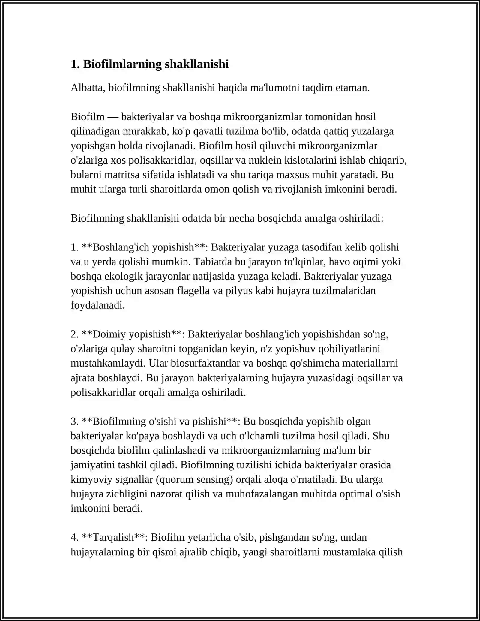BAKTERIYALARNI BIOPLENIKASI 3