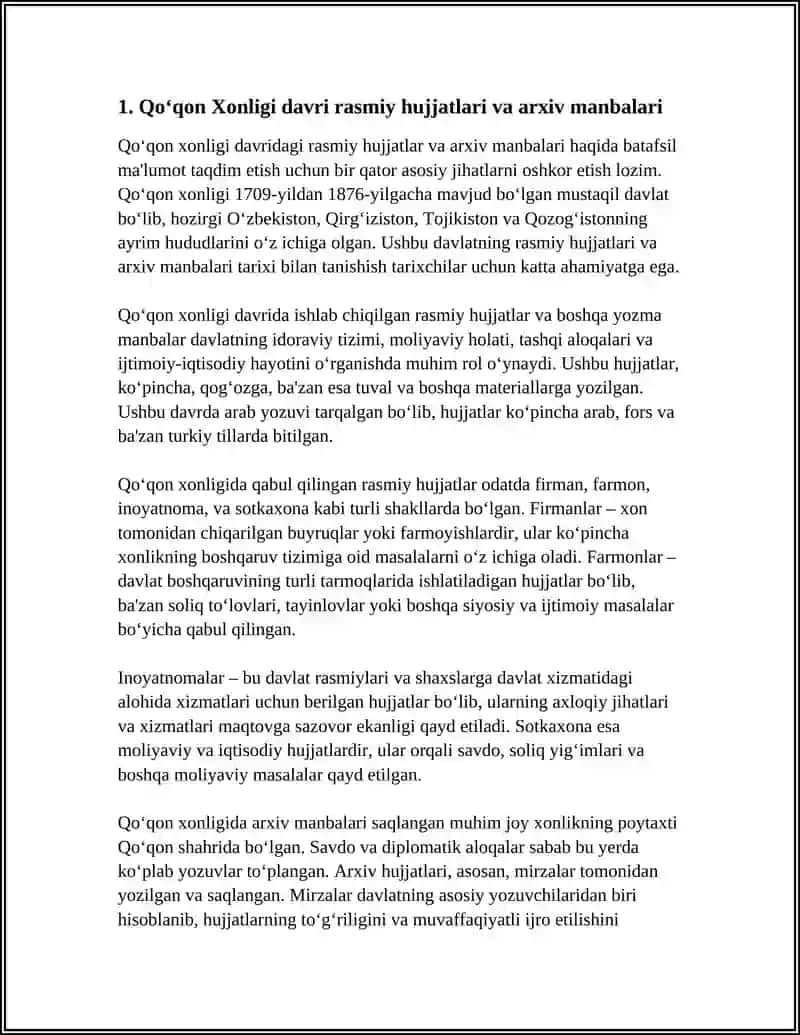 QOʻQON XONLIGI DAVRI MANBASHUNOSLIGI 3