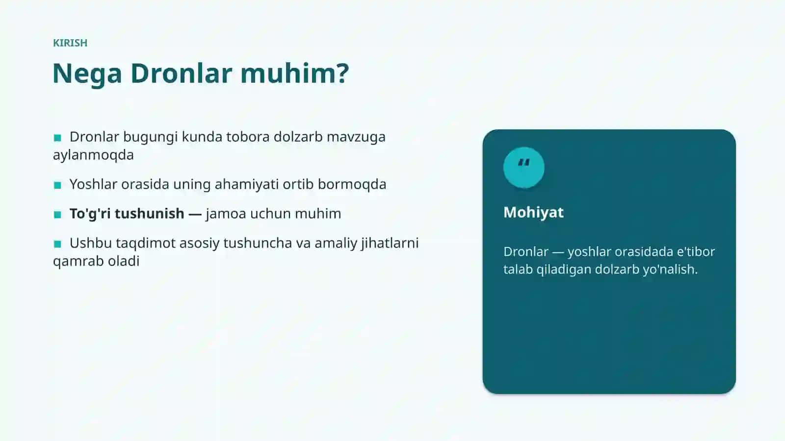 Dronlar Ekologik jihatlari 3
