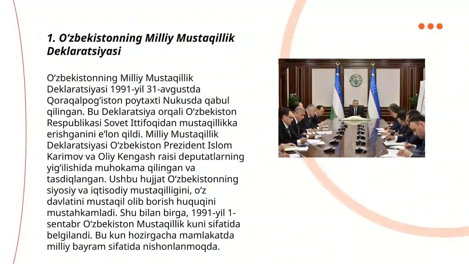 Oʻzbekistonning Milliy Mustaqillik Deklaratsiyasi 3