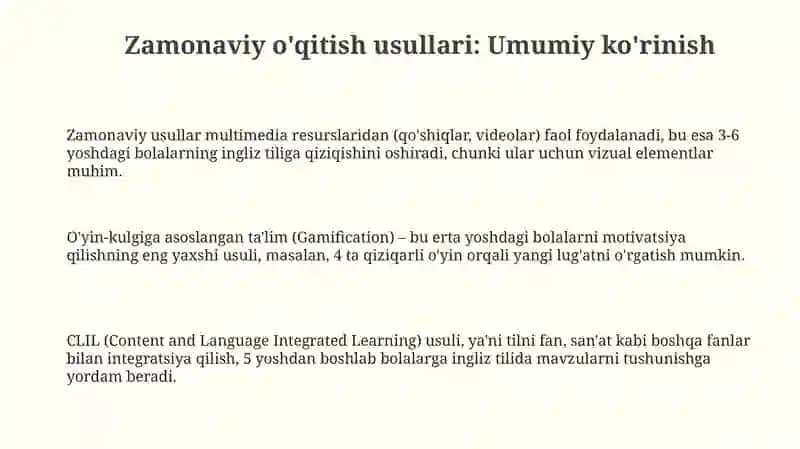 Zamonaviy o'qitish usullari 3