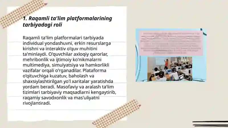 Tarbiyada innovatsion texnologiyalarning o'rni 3