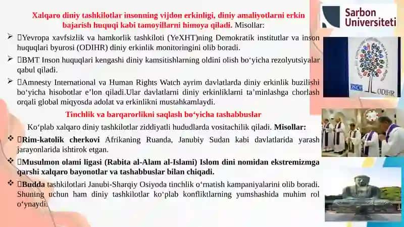 Xalqaro diniy va siyosiy tashkilotlarning faoliyati 3