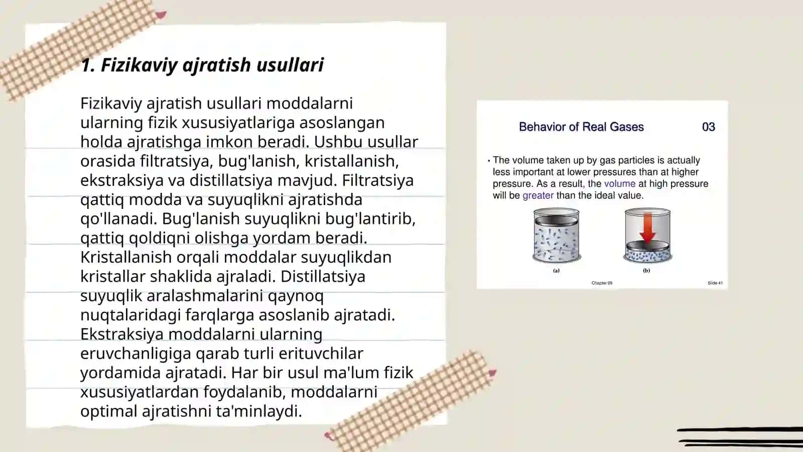 Gazlarni ajratish usullari 3