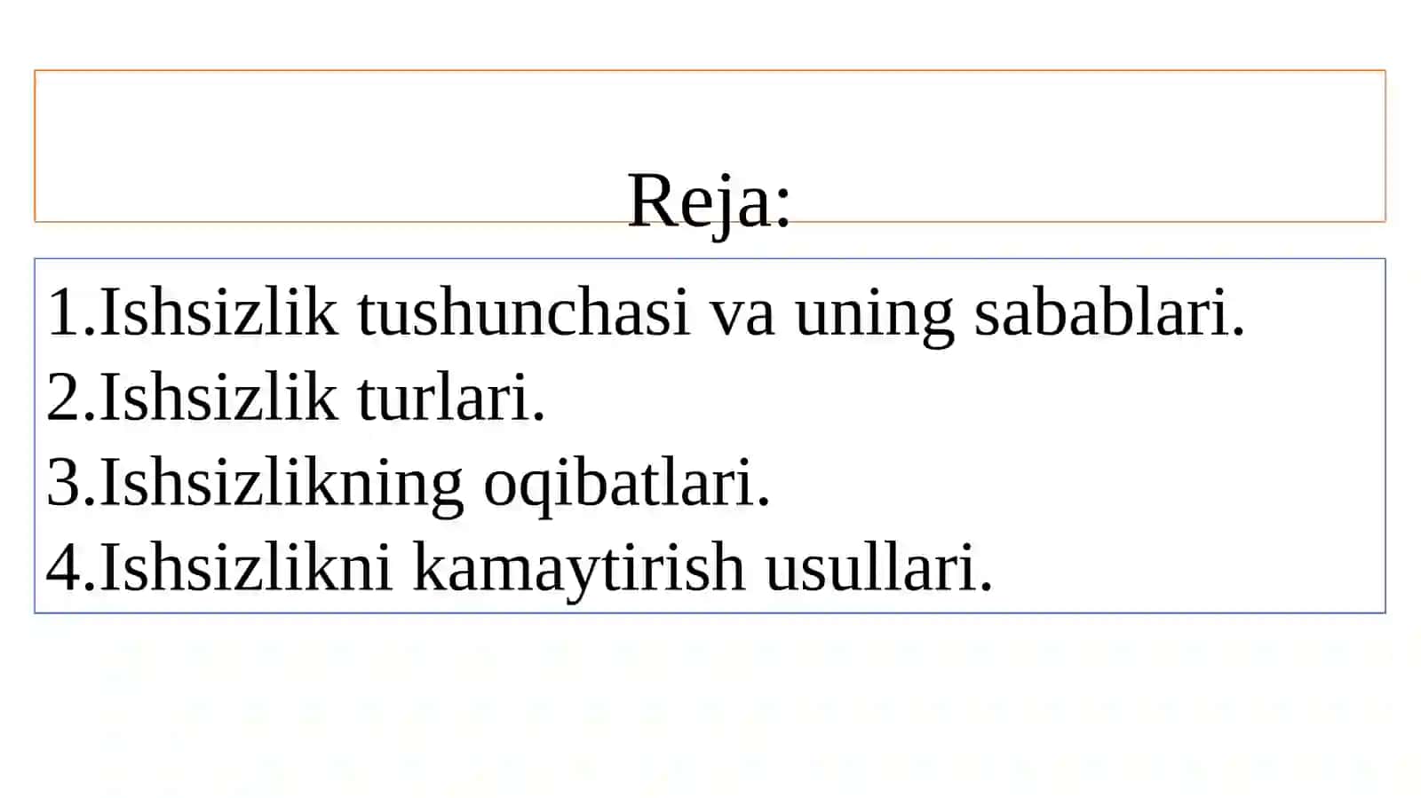 Ishsizlik 3