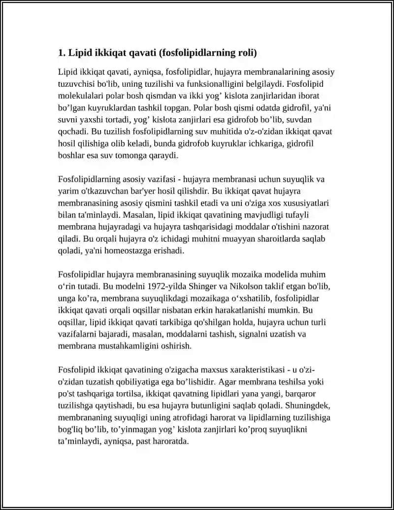 HUJAYRA MEMBRANALARINING TUZILISHI 3