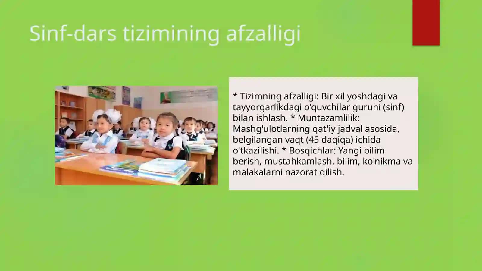 dars talimni tashkil etishning asosiy shakli sifatida 3